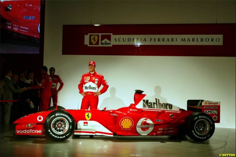2004 Ferrari launch. Maranello, Italy. January 26th 2004.