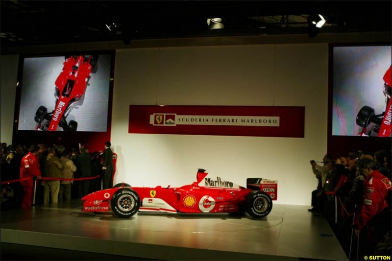 2004 Ferrari launch. Maranello, Italy. January 26th 2004.