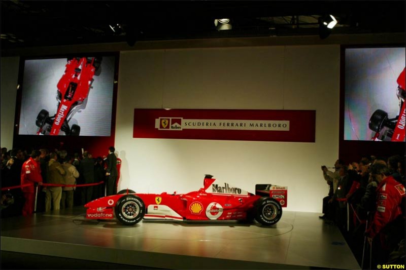 2004 Ferrari launch. Maranello, Italy. January 26th 2004. 