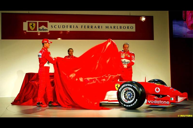  2004 Ferrari launch. Maranello, Italy. January 26th 2004.