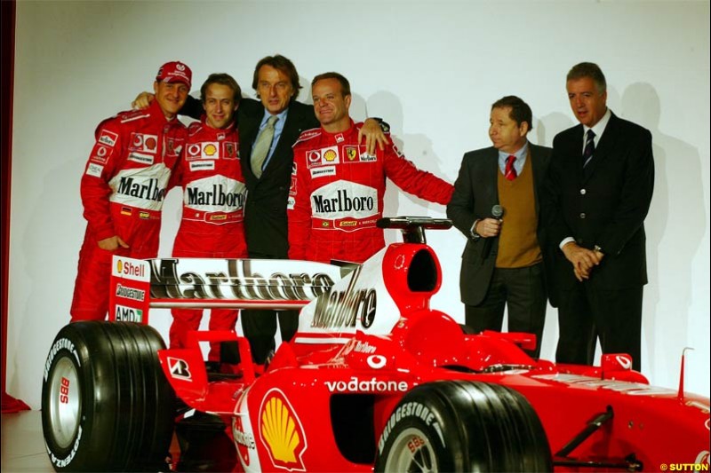 2004 Ferrari launch. Maranello, Italy. January 26th 2004.