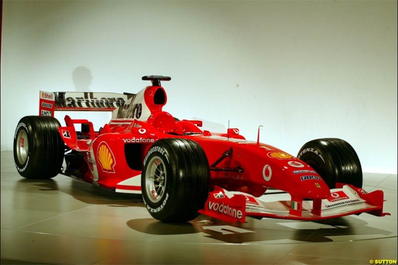 2004 Ferrari launch. Maranello, Italy. January 26th 2004.