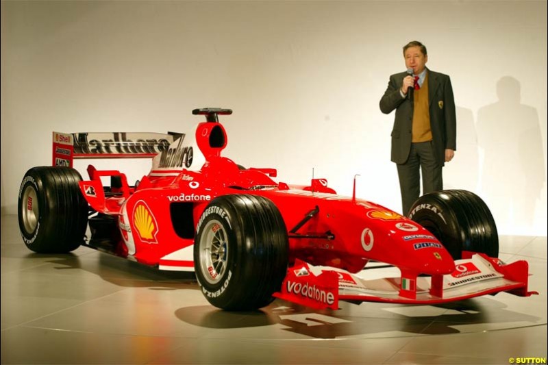 2004 Ferrari launch. Maranello, Italy. January 26th 2004.