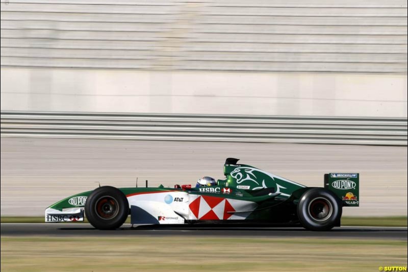 Christian Klien, Jaguar. F1 testing at Valencia, Spain. January 29th 2004.