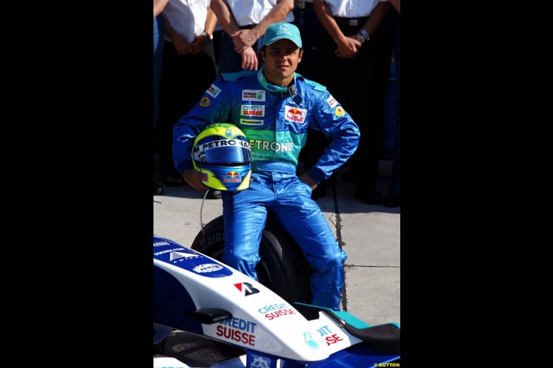 Felipe Massa, Sauber. Saturday practice for the Malaysian Grand Prix. Sepang, Kuala Lumpur, Malaysia. March 20th 2004.