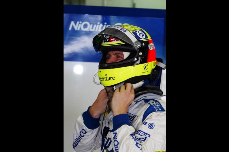 Ralf Schumacher, Williams. Saturday practice for the Malaysian Grand Prix. Sepang, Kuala Lumpur, Malaysia. March 20th 2004.