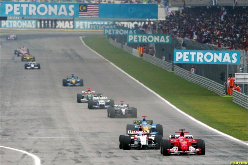 The Malaysian Grand Prix. Sepang, Kuala Lumpur, Malaysia. March 21st, 2004.