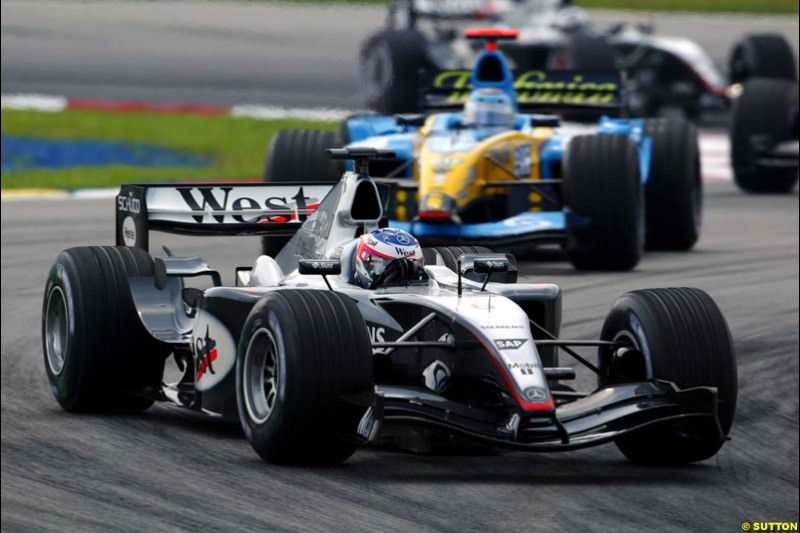 Kimi Raikkonen, McLaren. The Malaysian Grand Prix. Sepang, Kuala Lumpur, Malaysia. March 21st 2004.