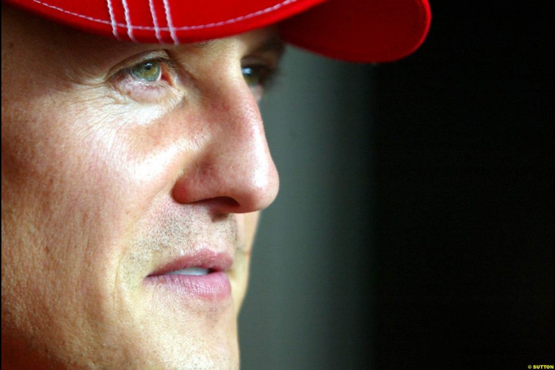 Michael Schumacher, Ferrari. Bahrain Grand Prix, Bahrain International Circuit. April 1st, 2004.