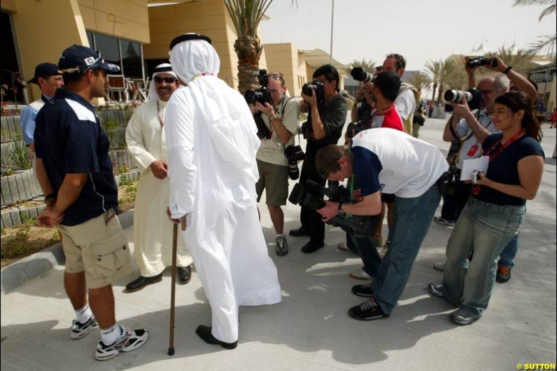 Juan Pablo Montoya, Williams. Bahrain Grand Prix, Bahrain International Circuit. April 1st, 2004.