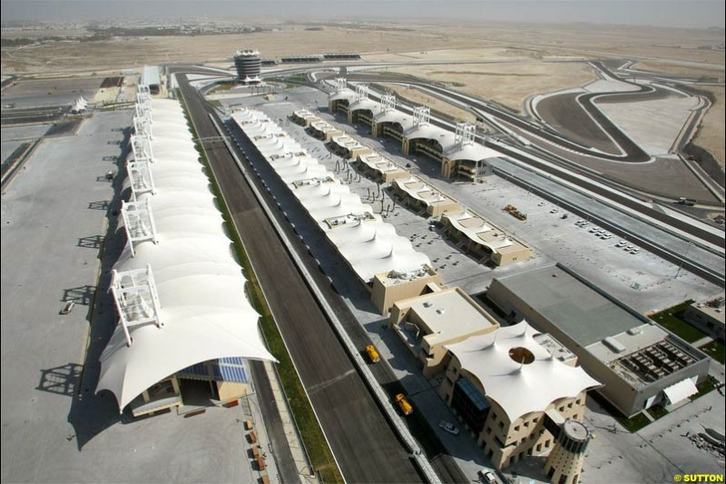 The Bahrain International Circuit, Sakhir, Bahrain. March 17th, 2004.