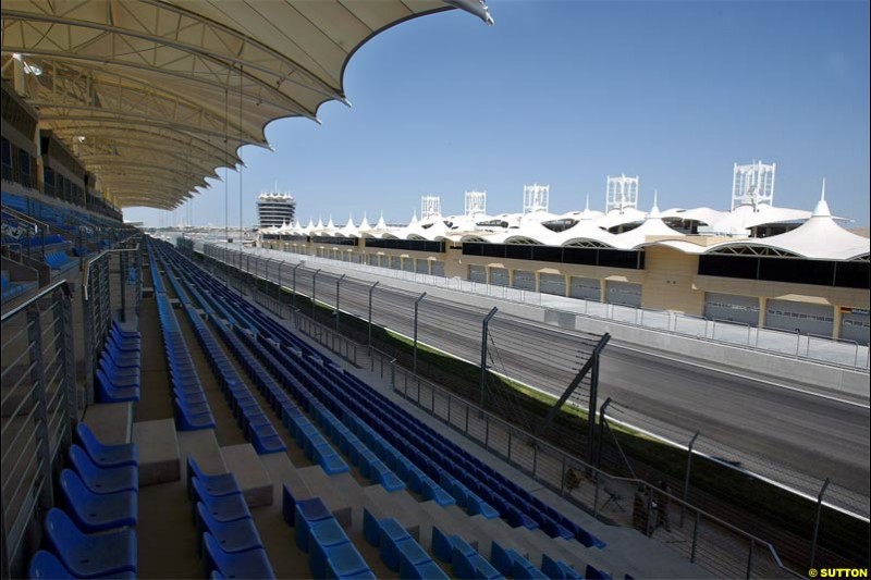 The Bahrain International Circuit, Sakhir, Bahrain. March 17th, 2004.