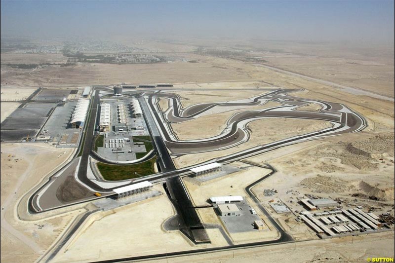 The Bahrain International Circuit, Sakhir, Bahrain. March 17th, 2004.