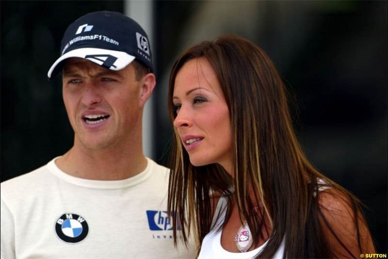 Ralf and Corra Schumacher. Saturday qualifying for the Bahrain Grand Prix. Bahrain International Circuit, April 3rd 2004.