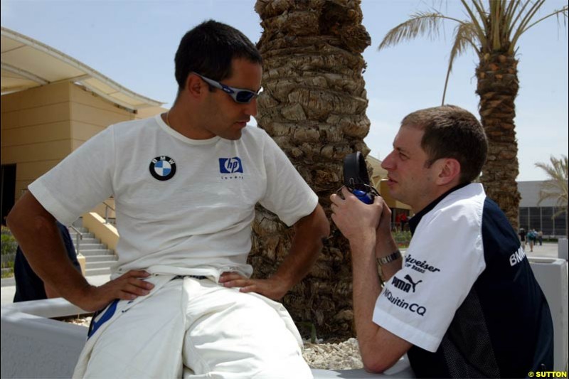 Saturday qualifying for the Bahrain Grand Prix. Bahrain International Circuit, April 3rd 2004.