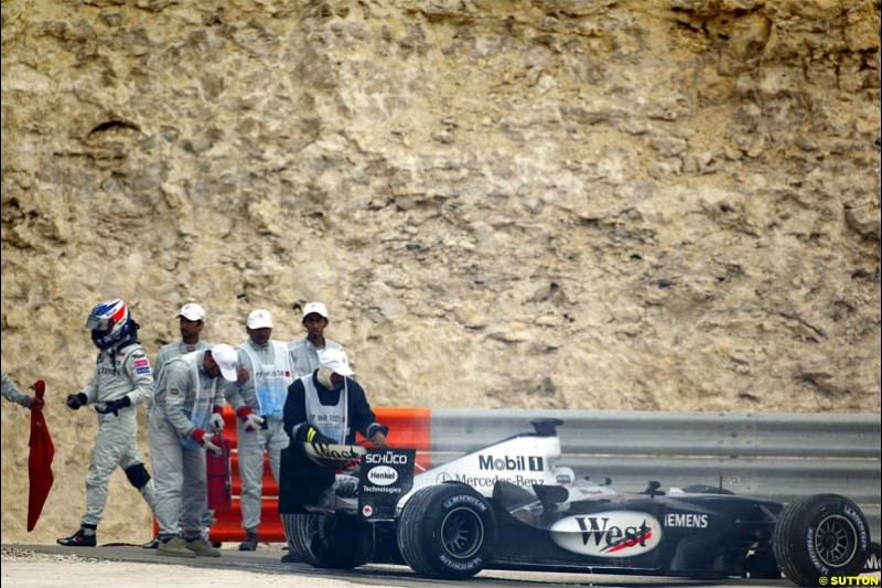 Kimi Raikkonen, McLaren. The Bahrain Grand Prix. Bahrain International Circuit, April 4th 2004.