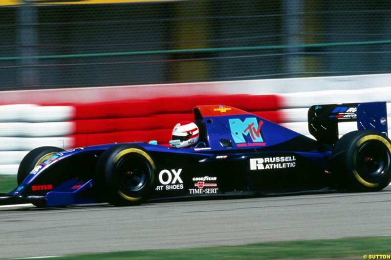 Remembering Roland Ratzenberger. Tragically killed during Qualifying for the San Marino Grand Prix, Imola, 1994. Photos part of the Keith Sutton Ratzenberger Collection.