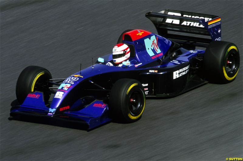Remembering Roland Ratzenberger. Tragically killed during Qualifying for the San Marino Grand Prix, Imola, 1994. Photos part of the Keith Sutton Ratzenberger Collection.