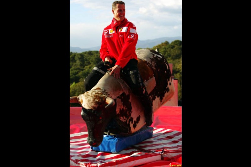 Michael Schumacher,  Spanish GP Preparations, May 6th, 2004.