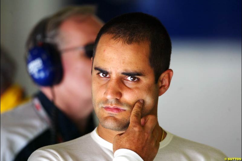 Juan Pablo Montoya, BMW-Williams, Spanish GP, Friday May 7th, 2004.