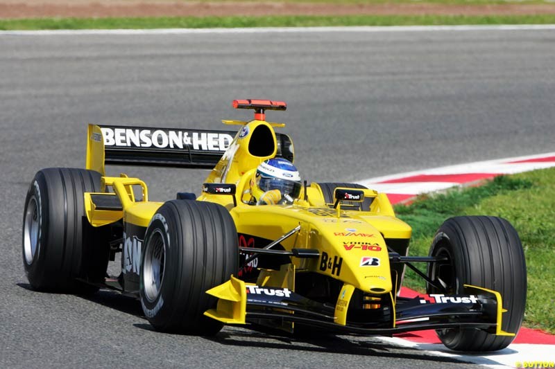 Nick Heidfeld, Jordan-Ford, Spanish GP, Friday May 7th, 2004.