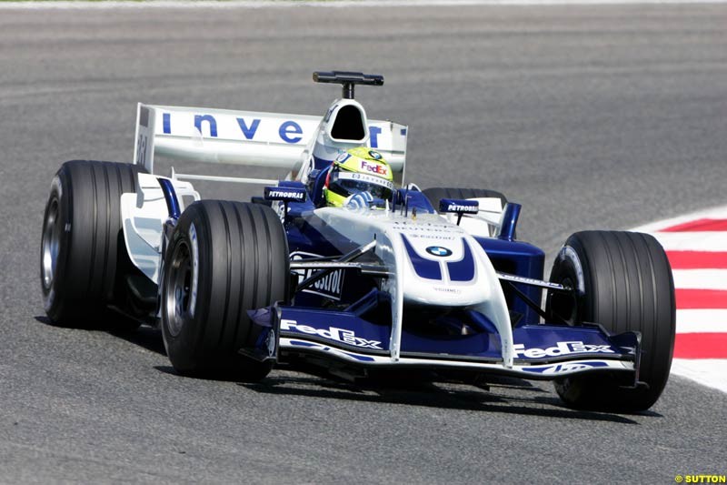Ralf Schumacher, BMW-Williams, Spanish GP, Friday May 7th, 2004.