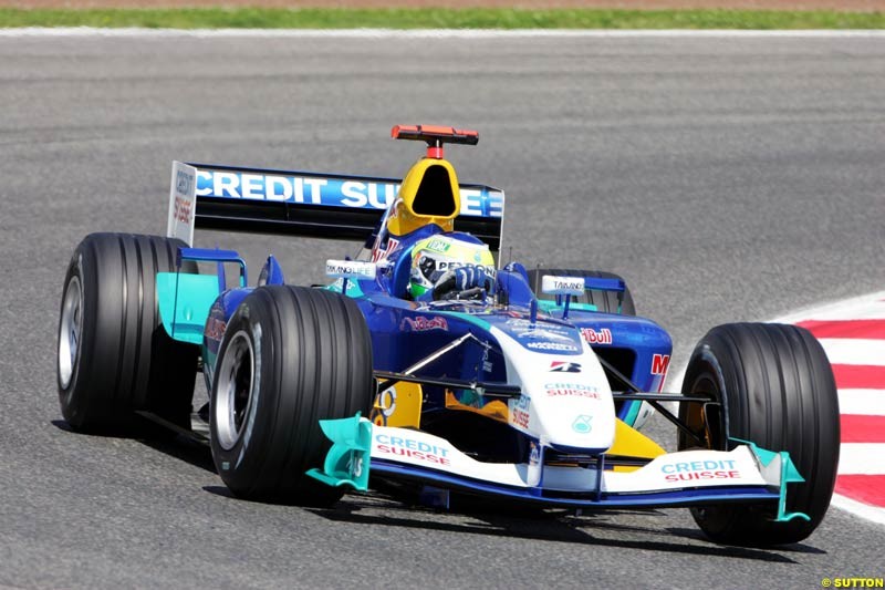 Giancarlo Fisichella, Sauber-Petronas, Spanish GP, Friday May 7th, 2004.