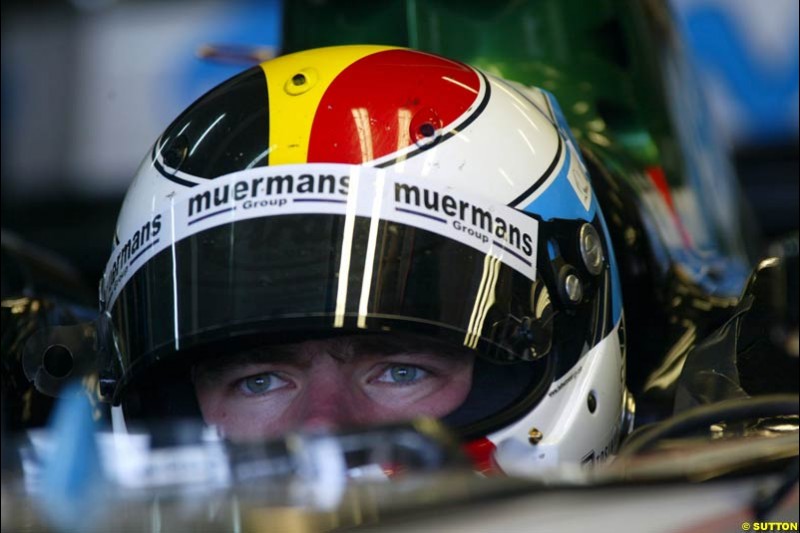 Bas Leinders, Minardi-Cosworth, Spanish GP, Friday May 7th, 2004.