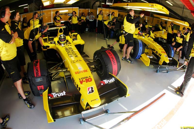 Jordan, Spanish GP, Friday May 7th, 2004.