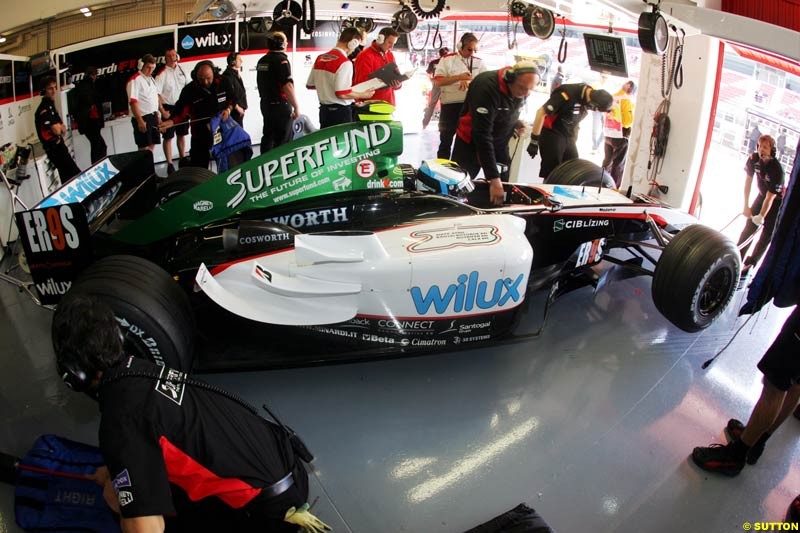 Minardi, Spanish GP, Friday May 7th, 2004.