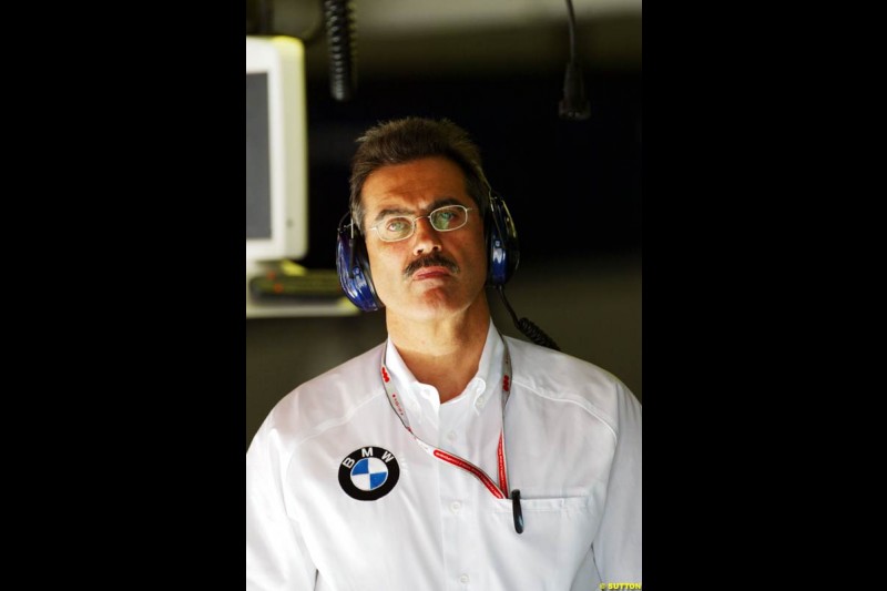 Dr. Mario Thiessen, BMW-Williams, Spanish GP, Friday May 7th, 2004.