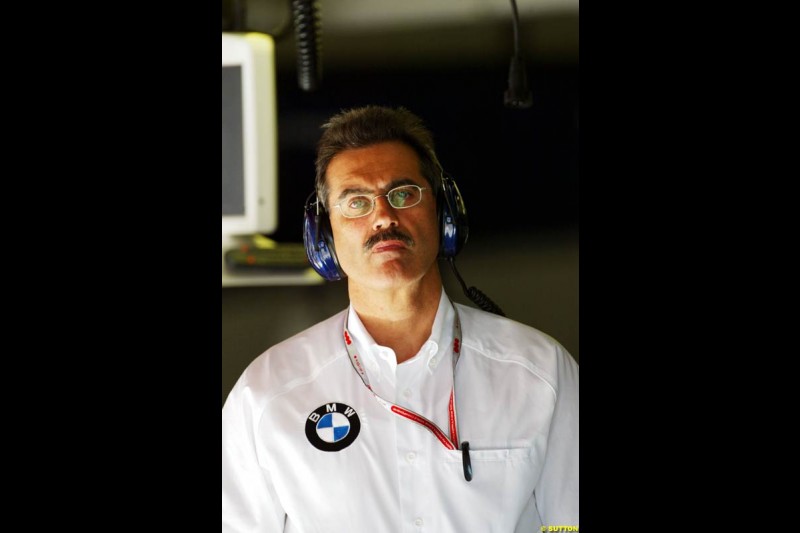 Dr. Mario Thiessen, BMW-Williams,  Spanish GP, Friday May 7th, 2004.