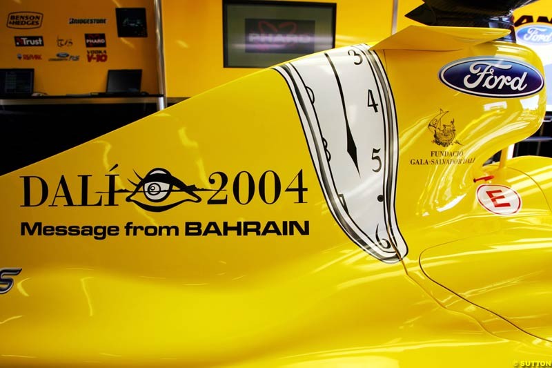 Jordan-Ford, Spanish GP, Friday May 7th, 2004.