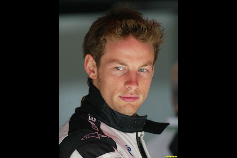 Jenson Button, BAR. Spanish Grand Prix Friday practice. Barcelona, Spain. May 7th 2004.
