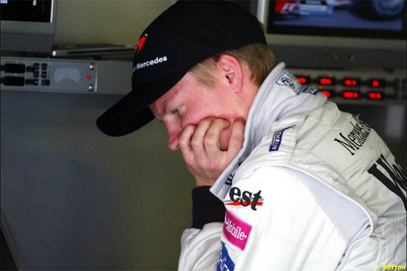 Kimi Raikkonen, McLaren. Spanish Grand Prix Saturday. Circuit de Catalunya. Barcelona, Spain. May 8th 2004.