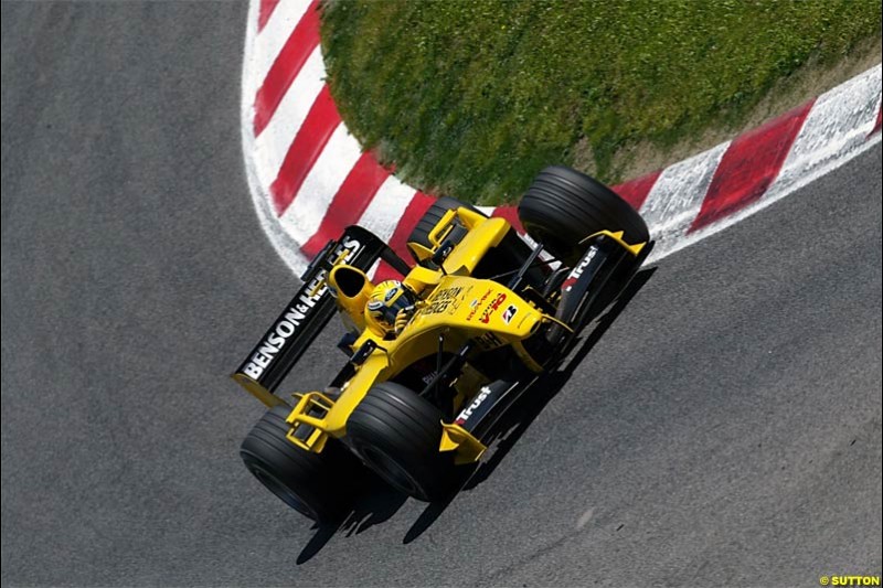 Giorgio Pantano, Jordan-Ford, Spanish GP, Saturday May 8th, 2004.
