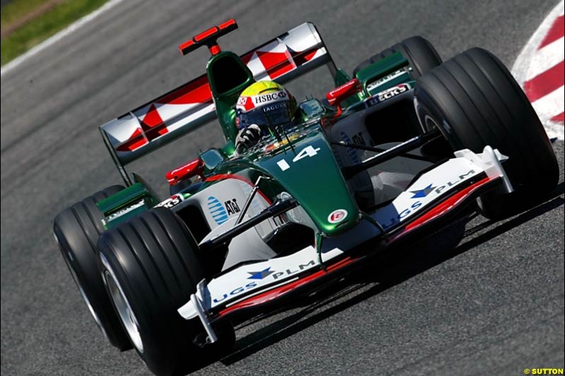 Mark Webber, Jaguar,  Spanish GP, Saturday May 8th, 2004.