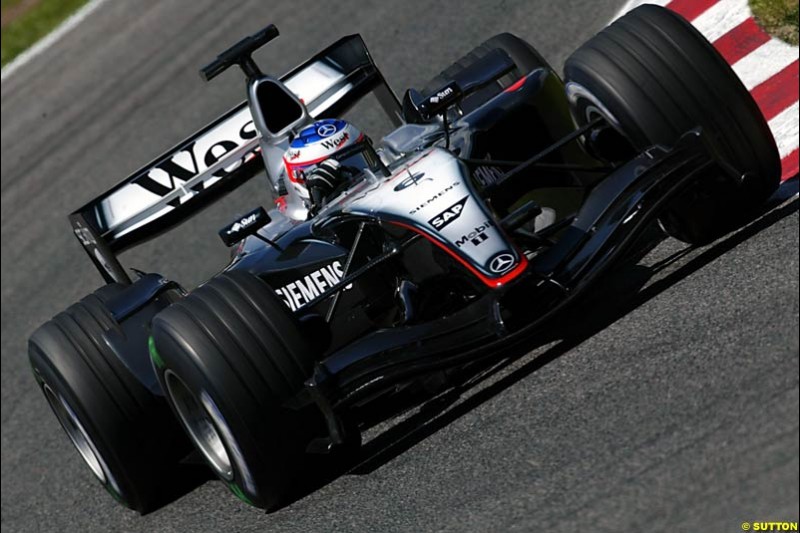 Kimi Raikkonen, Mclaren-Mercedes, Spanish GP, Saturday May 8th, 2004.