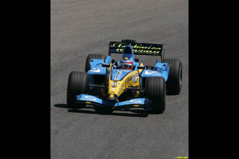 Fernando Alonso, Renault, Spanish GP, Saturday May 8th, 2004.