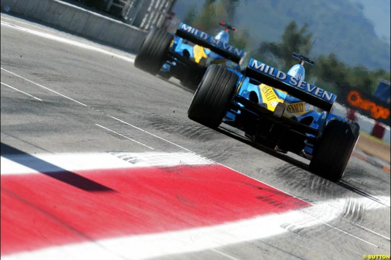 Renault, Spanish GP, Saturday May 8th, 2004.