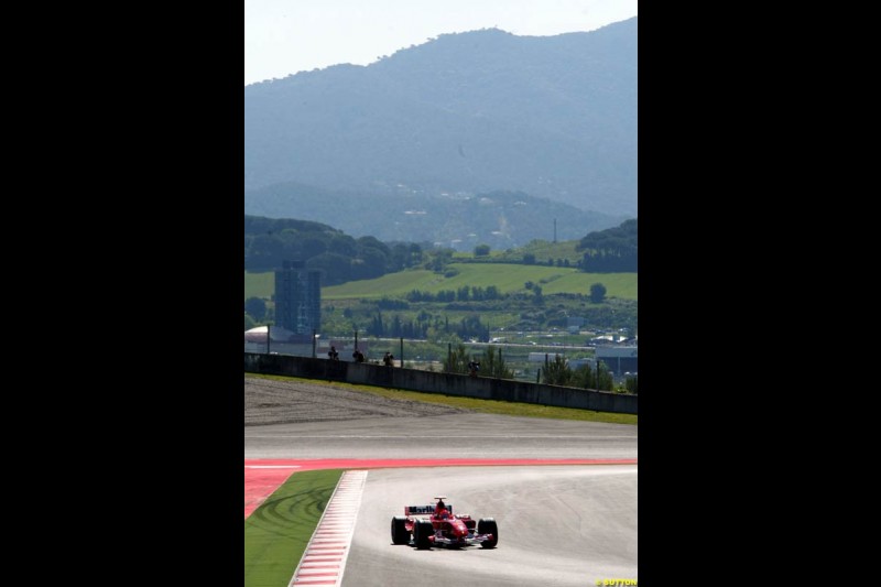 Michael Schumacher, Ferrari,  Spanish GP, Saturday May 8th, 2004.