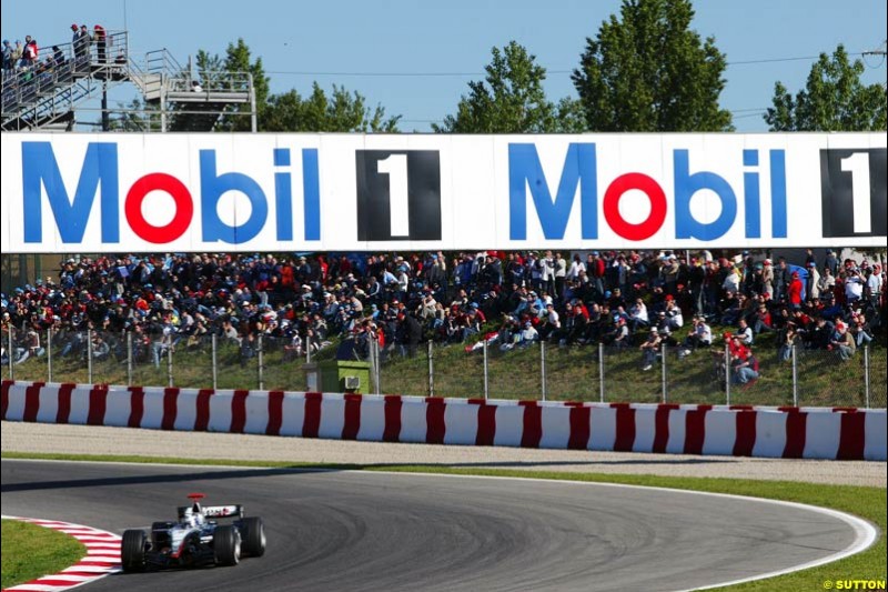 David Coulthard, Mclaren-Mercedes, Spanish GP, Saturday May 8th, 2004.