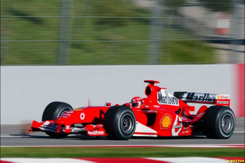 Spanish Grand Prix at the Circuit de Catalunya. Saturday, 8th May, 2004. May 8th, 2004.