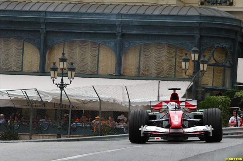 Christian Klien, Jaguar, Monaco GP, Thursday May 20st, 2004.