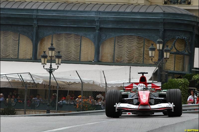 Christian Klien, Jaguar,  Monaco GP, Thursday May 20st, 2004.