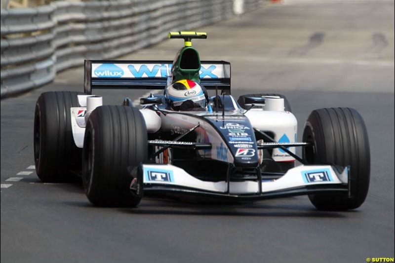 Bas Leinders, Minardi-Cosworth, Monaco GP, Thursday May 20th, 2004.