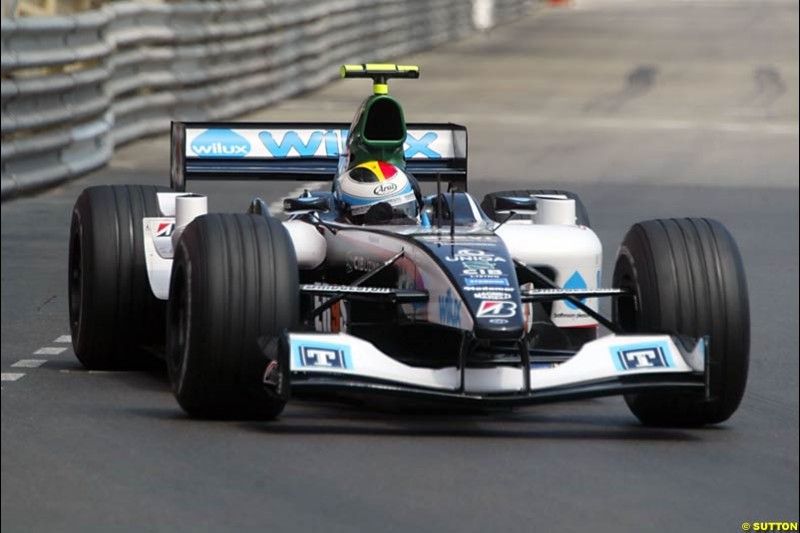 Bas Leinders, Minardi-Cosworth,  Monaco GP, Thursday May 20th, 2004.