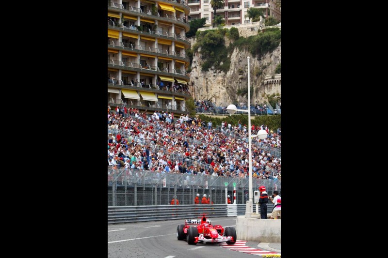 Michael Schumacher, Ferrari,  Monaco GP, Thursday May 20th, 2004.