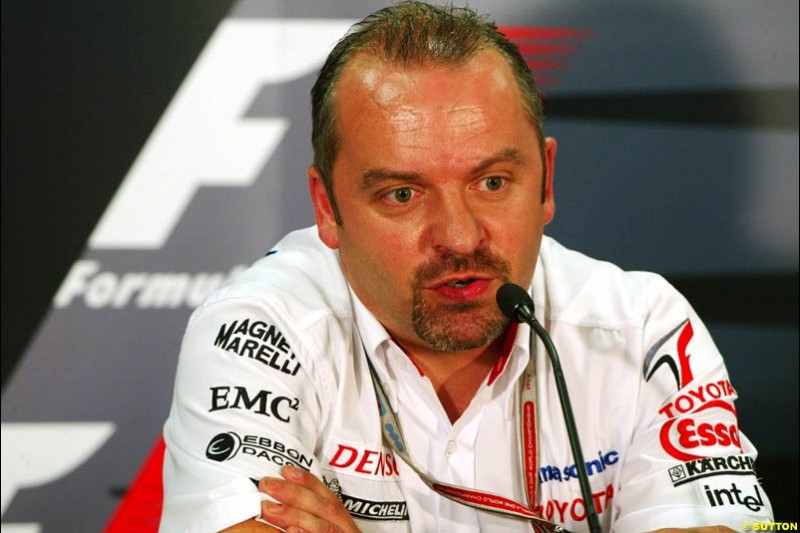 Mike Gascoyne, Toyota, Monaco GP, Thursday May 20th, 2004.