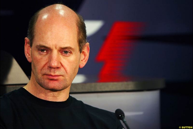 Adrian Newey, Mclaren-Mercedes, Monaco GP, Thursday May 20th, 2004.